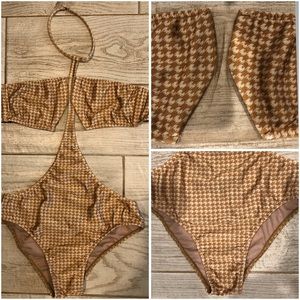 Adriana Degreas Houndstooth Bikini/Monokini, NEW💋
